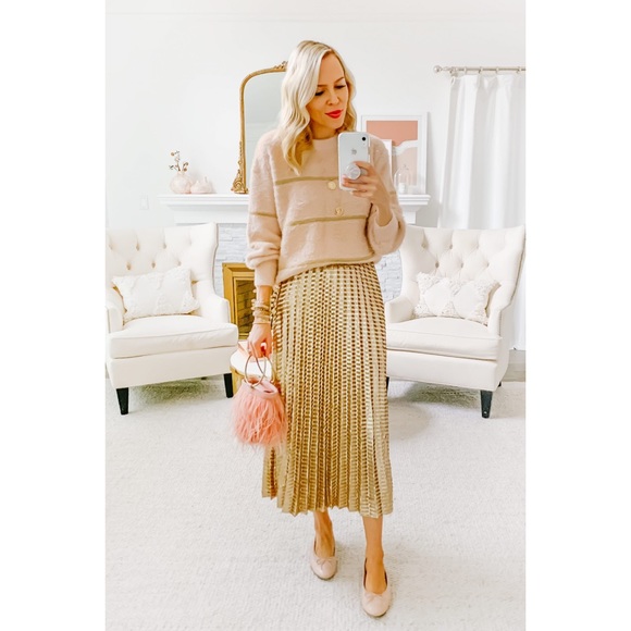 Anthropologie Natalia Sequined Midi Skirt - Picture 4 of 9